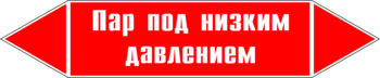 Маркировка трубопровода "пар под низким давлением" (p09, пленка, 507х105 мм)" - Маркировка трубопроводов - Маркировки трубопроводов "ПАР" - Магазин охраны труда и техники безопасности stroiplakat.ru